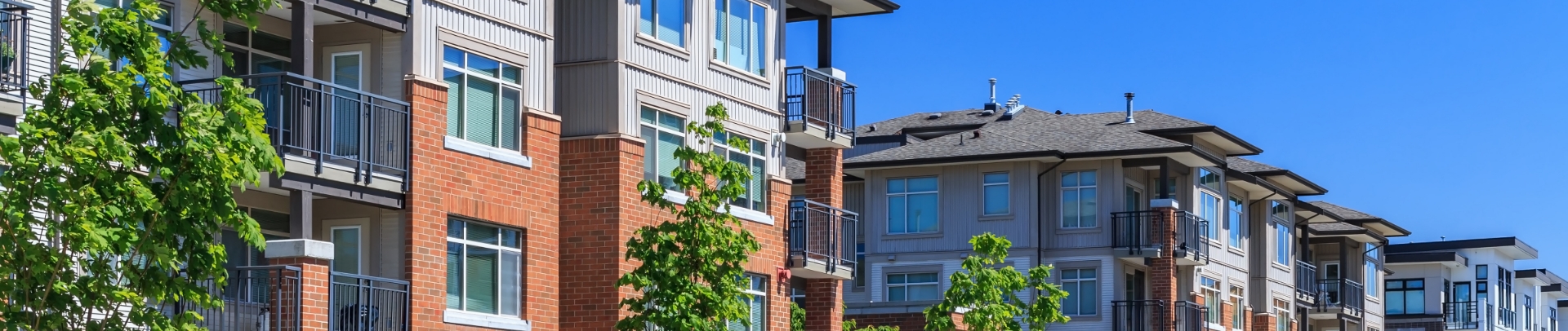 exterior of apartment complex